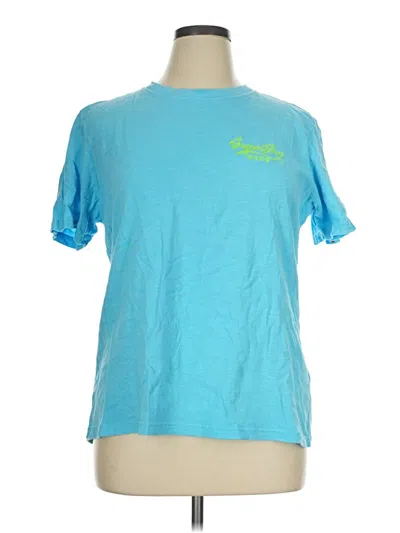 Pre-owned Superdry Short Sleeve T-shirt In Blue