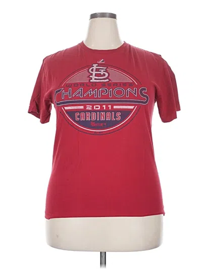 Pre-owned Superdry Short Sleeve T-shirt In Burgundy