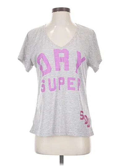Pre-owned Superdry Short Sleeve T-shirt In Gray