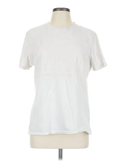 Pre-owned Superdry Short Sleeve T-shirt In Ivory