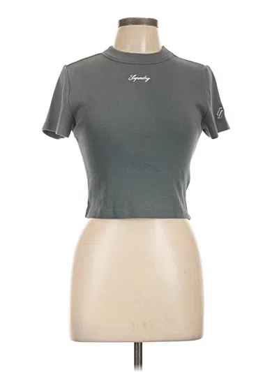 Superdry Short Sleeve Turtleneck In Blue