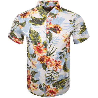 Superdry Short Sleeved Hawaiian Shirt White