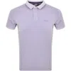 SUPERDRY SUPERDRY SHORT SLEEVED POLO T SHIRT PURPLE