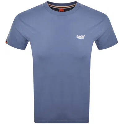 Superdry Short Sleeved T Shirt Blue