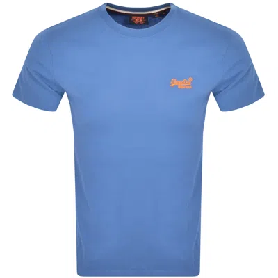 Superdry Short Sleeved T Shirt Blue