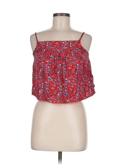 Pre-owned Superdry Sleeveless Blouse In Red