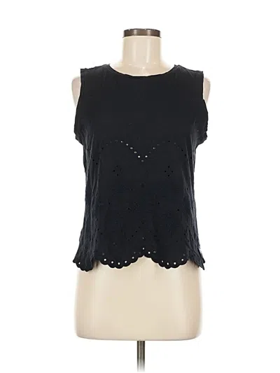 Pre-owned Superdry Sleeveless Top Black Keyhole Neckline Tops