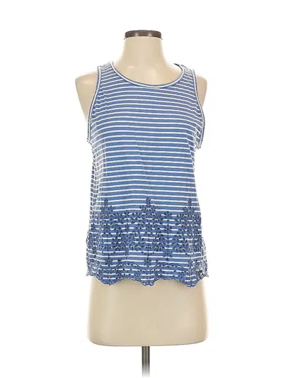 Pre-owned Superdry Sleeveless Top Blue Halter Neckline Tops
