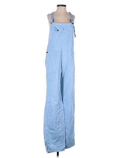 Pre-owned Superdry Snow Pants With Bib In Blue