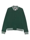 Superdry Striped Bomber Jacket In Green