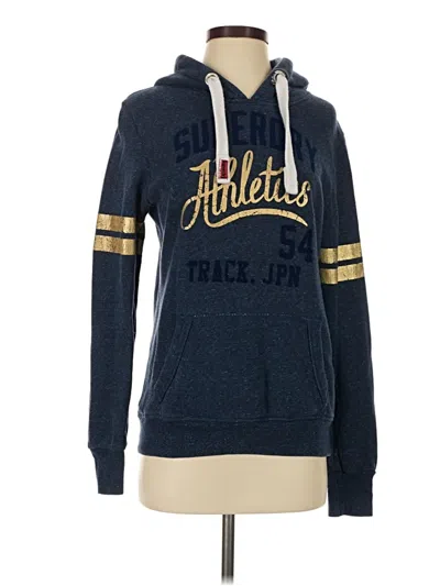 Pre-owned Superdry Sweatshirt In Blue