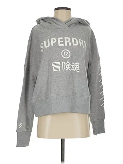 Pre-owned Superdry Sweatshirt In Gray