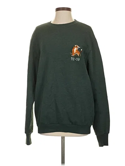 Pre-owned Superdry Sweatshirt In Green