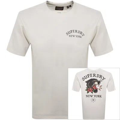 Superdry Tattoo Graphic T Shirt White