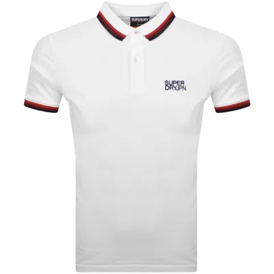 Superdry Tipped Polo T Shirt White