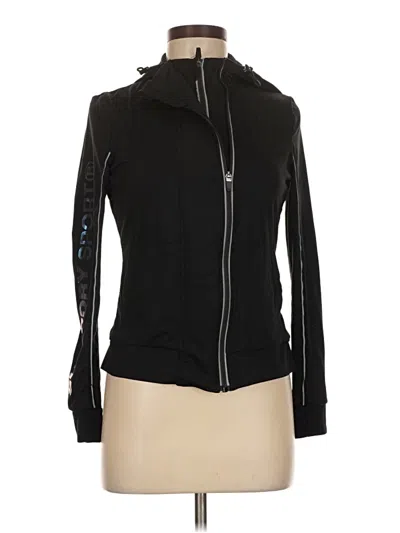Pre-owned Superdry Track Jacket In Black