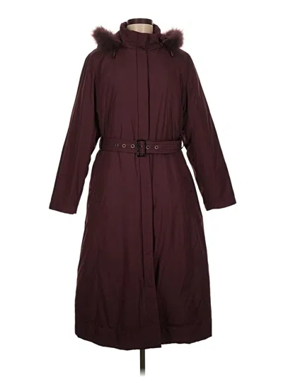 Pre-owned Superdry Trenchcoat In Burgundy