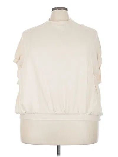 Pre-owned Superdry Turtleneck Sweater In White