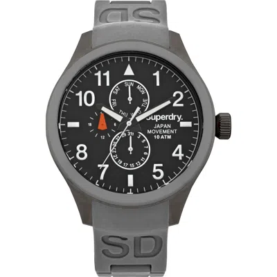 Superdry Unisex Watch  Syg110e ( 43 Mm) Gbby2 In Gray