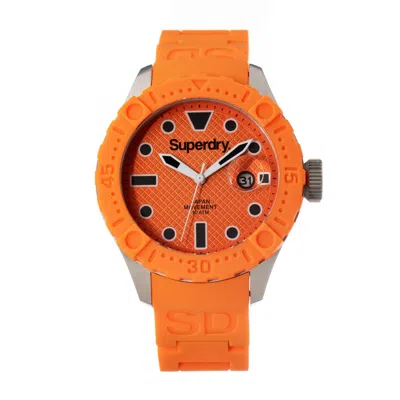 Superdry Unisex Watch  Syg140o ( 47 Mm) Gbby2 In Orange