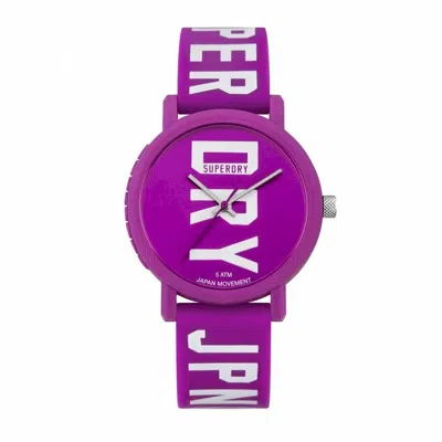 Superdry Unisex Watch  Syl196vw ( 39 Mm) Gbby2 In Purple