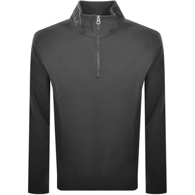 Superdry Utility Logo Henley Sweatshirt Black