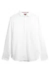Superdry Vacation L/s Linen Shirt In White