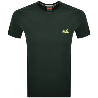 Superdry Vintage Logo T Shirt Green