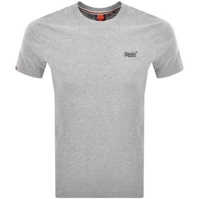 Superdry Vintage Logo T Shirt Grey In Gray