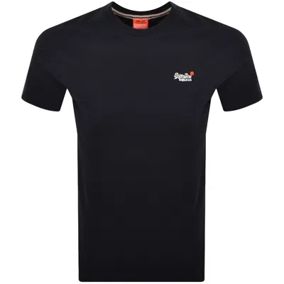 Superdry Vintage Logo T Shirt Navy In Blue