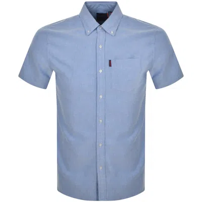Superdry Vintage Oxford Short Sleeved Shirt Blue