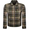 Superdry Vintage Wool Miller Overshirt Green In Multi