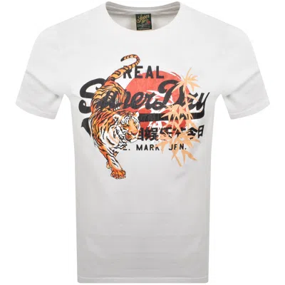 Superdry Vl Tokyo Relaxed Logo T Shirt White