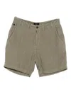 Superdry Washed Linen Shorts In Brown