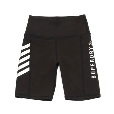 Superdry Women's Active Lifestyle Cycle Short In Black