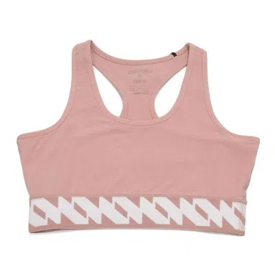Superdry Women's Organic Cotton Code Elastic Bra In Montauk Blush In Pink