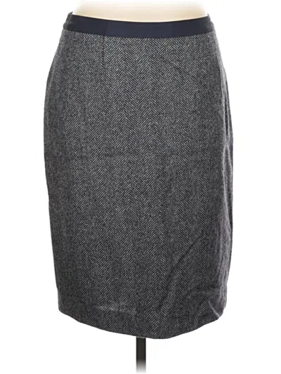 Pre-owned Superdry Wool Skirt In Gray