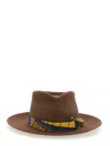 Superduper Brown Felt Bouganville Hat In Brown