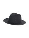 Superduper Drop Crown Raw Brim Nat Stone Stitch Detail Accessories