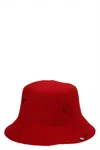 Superduper Red Felt Freya Bucket Hat