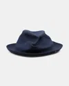 Superduper "hobo" Hat In Blue