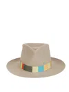 Superduper Dove Grey Felt Bouganville Hat In Light Grey