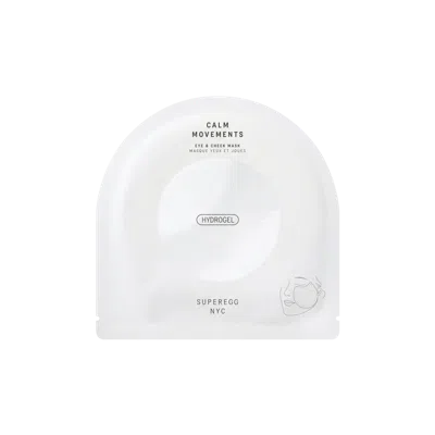 Superegg Calm Movements Eye & Cheek Mask In Transparent