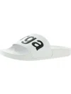 Superga 1908 Womens Man Made Slip On Pool Slides In White