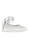 Superga 2259 Ballerina Pearl Matte Can Toddler Girl Ballet Flats Light Grey Size 10.5c Textile Fiber In Grey