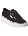 Superga 2287 Bubble Line Sneaker In Black