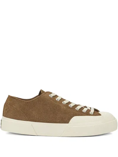 Superga 2432 Suede Lace-up Sneakers In Brown