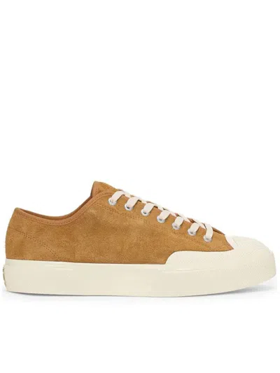Superga 2432 Works Hairy Suede Shoes In Brown