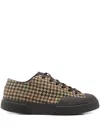 Superga "2432 Works Wool Patchwork" Sneakers In Brown