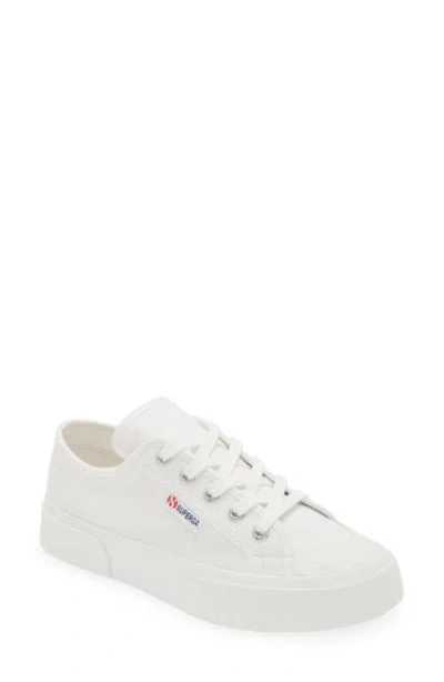 Superga 2630 Stripe Sneaker In White